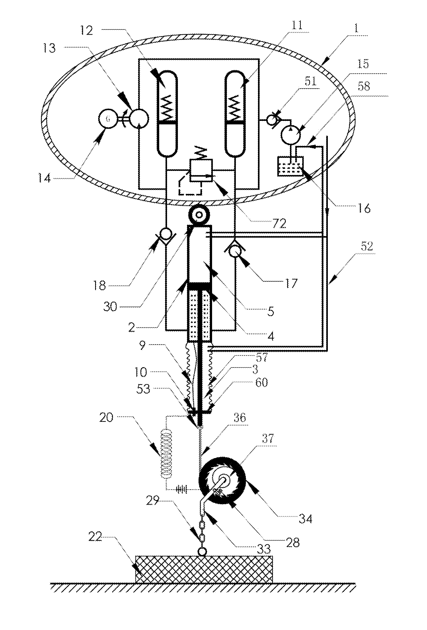 Oscillating Piston-Type Wave Power Generation Method and System