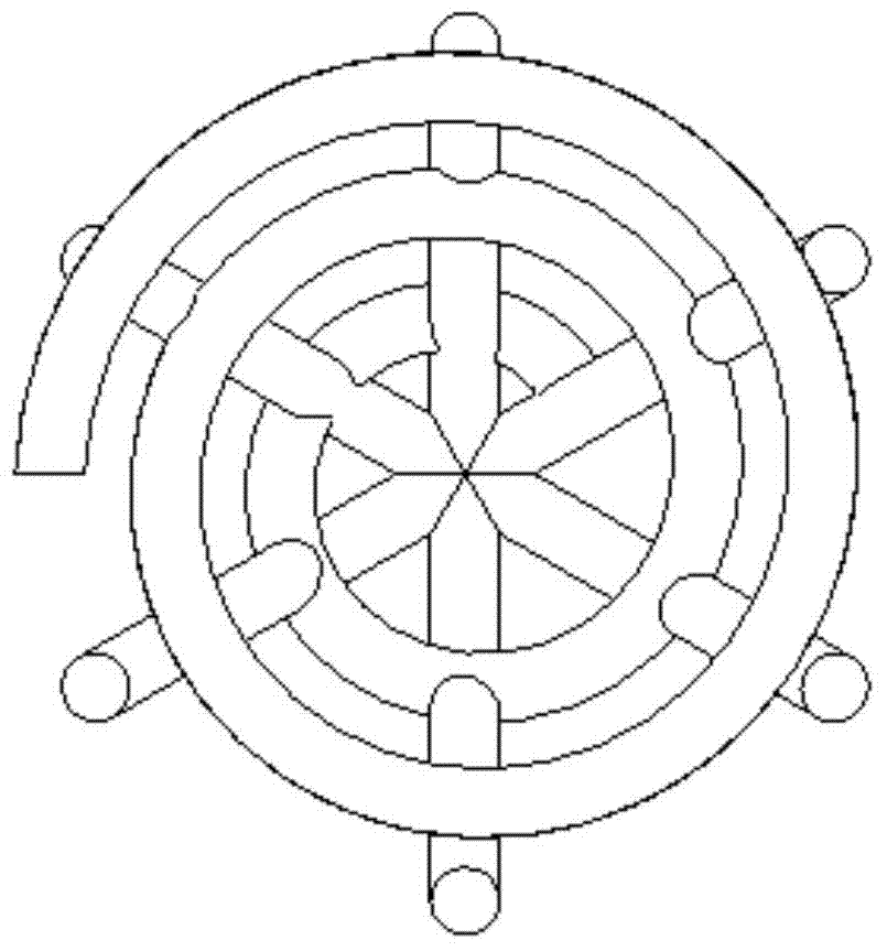 Swirling vena cava filter