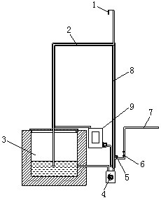 Alkaline phosphorus removal agent constant liquid level gravity adding device and adding process