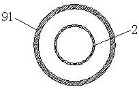 Alkaline phosphorus removal agent constant liquid level gravity adding device and adding process