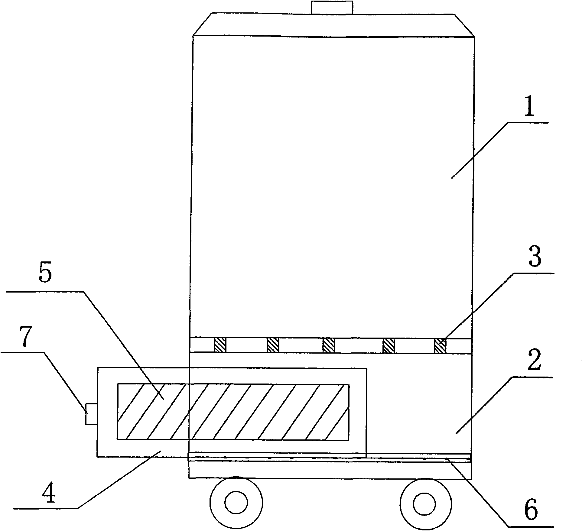 Novel environment-friendly garbage bin with sewage collecting box