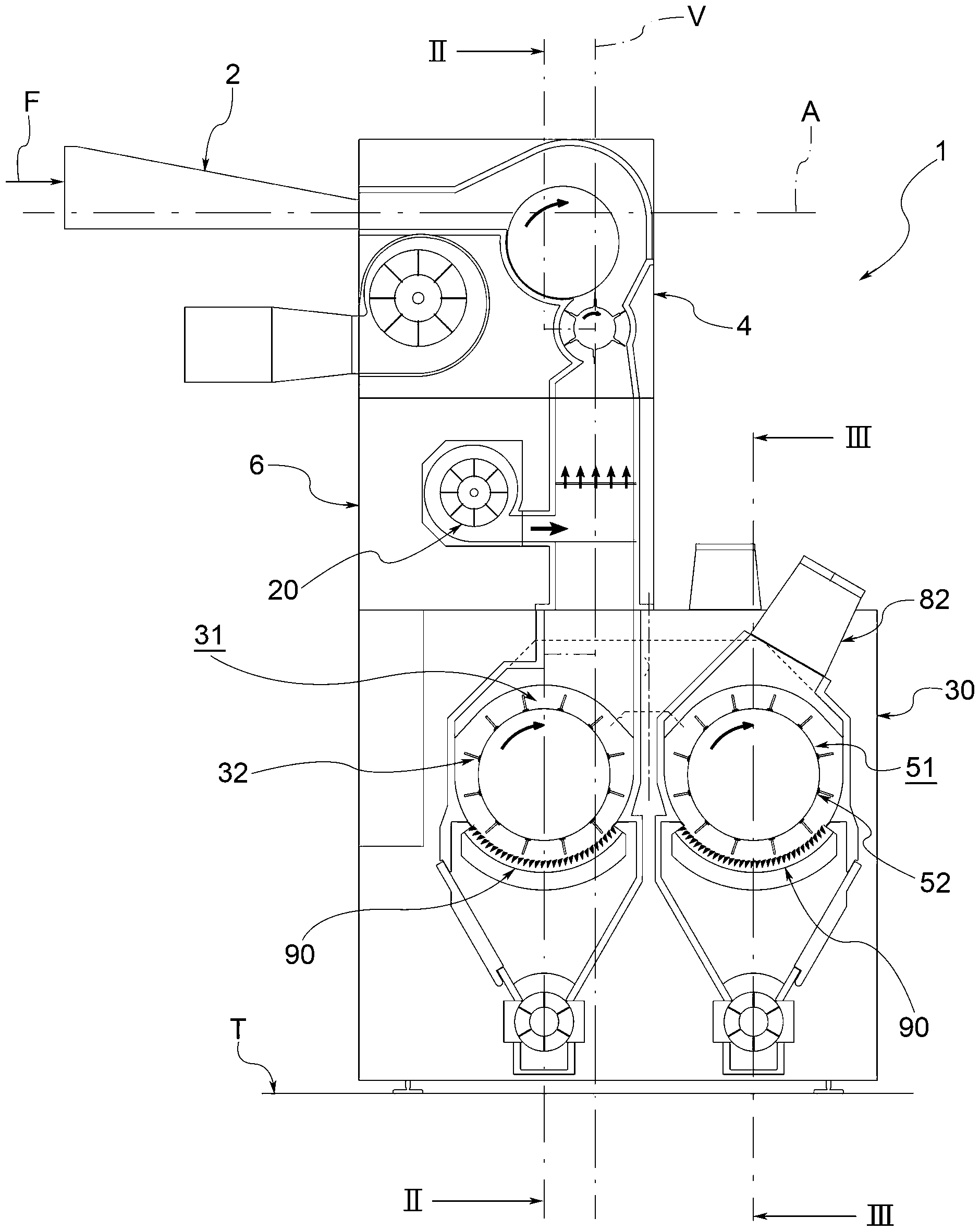 Opener for fibre in tufts on a carding preparation line, opener fibre, and method for processing fibre dundle