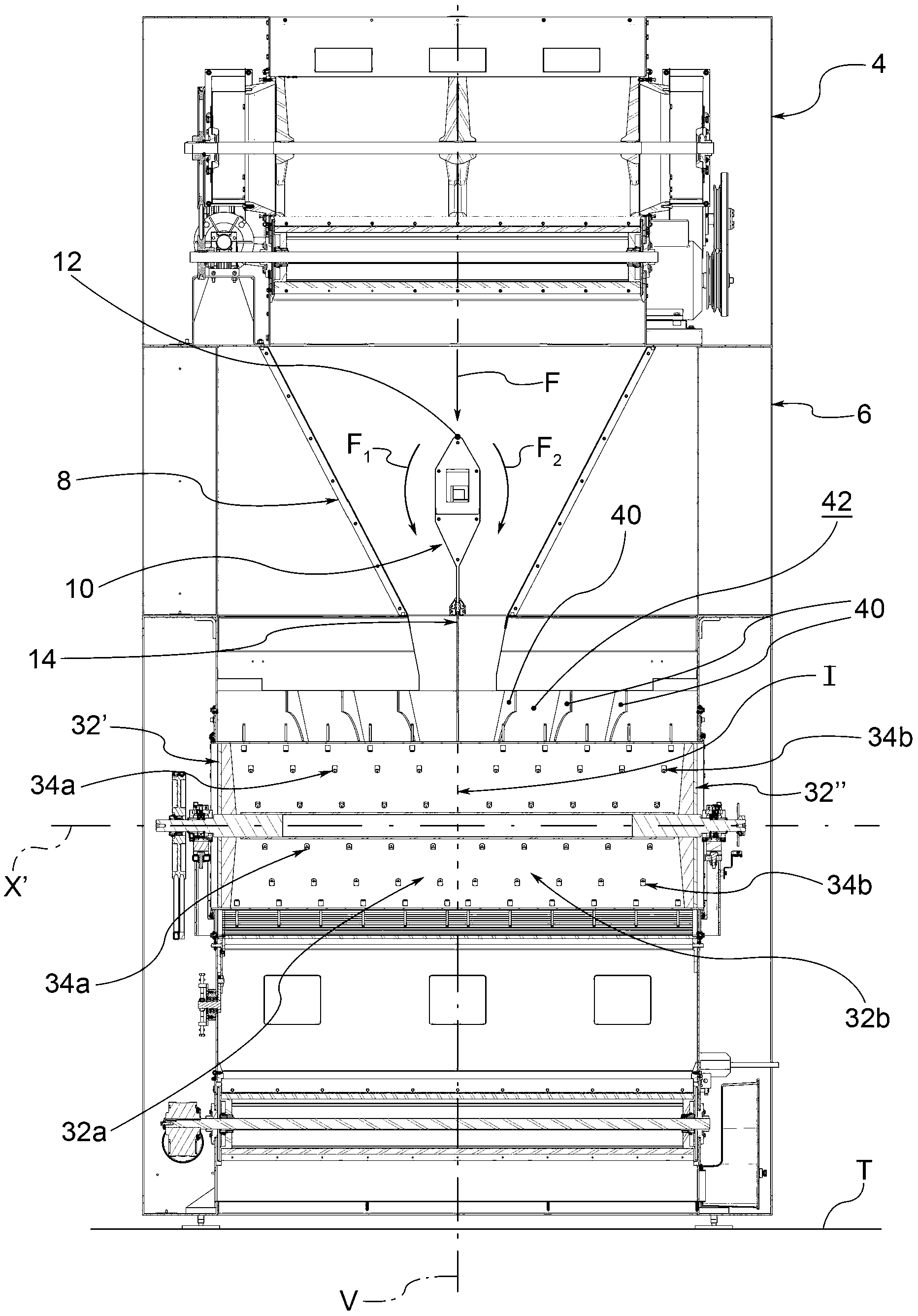 Opener for fibre in tufts on a carding preparation line, opener fibre, and method for processing fibre dundle