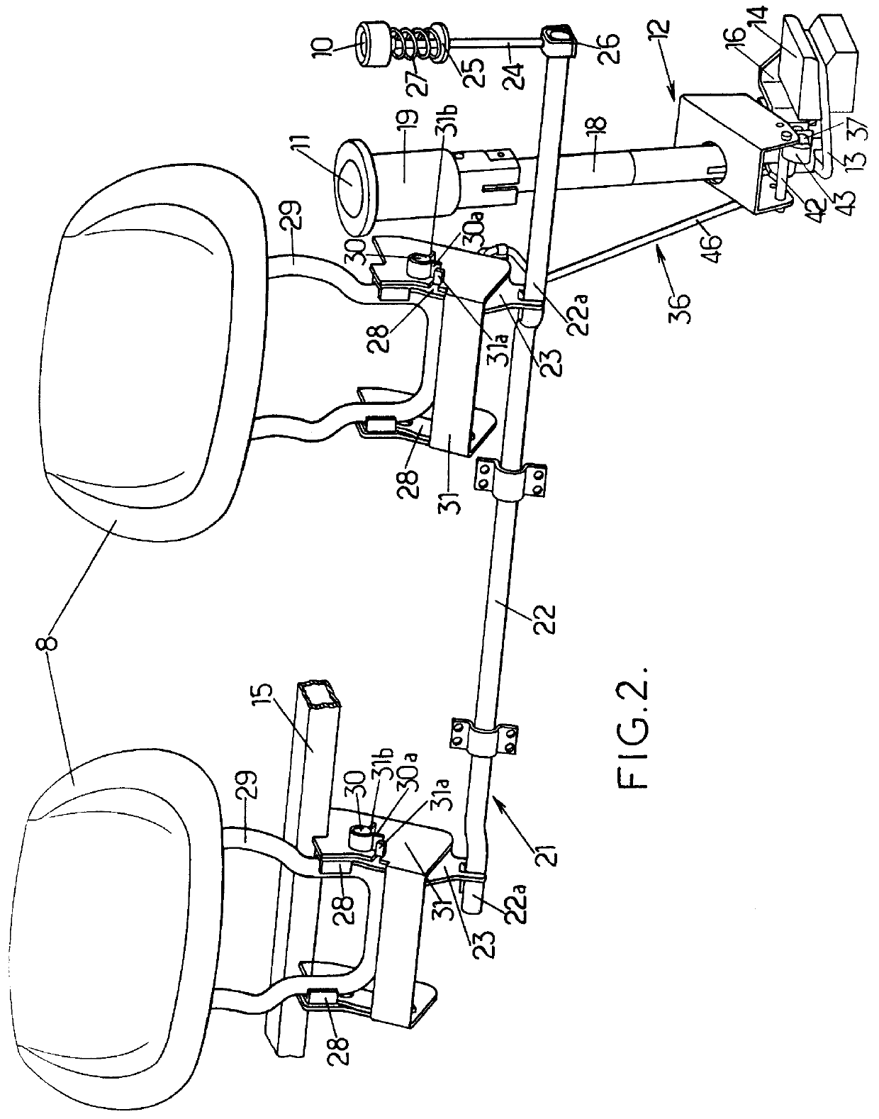 Vehicle seat including a foldaway headrest, and a vehicle including such a seat