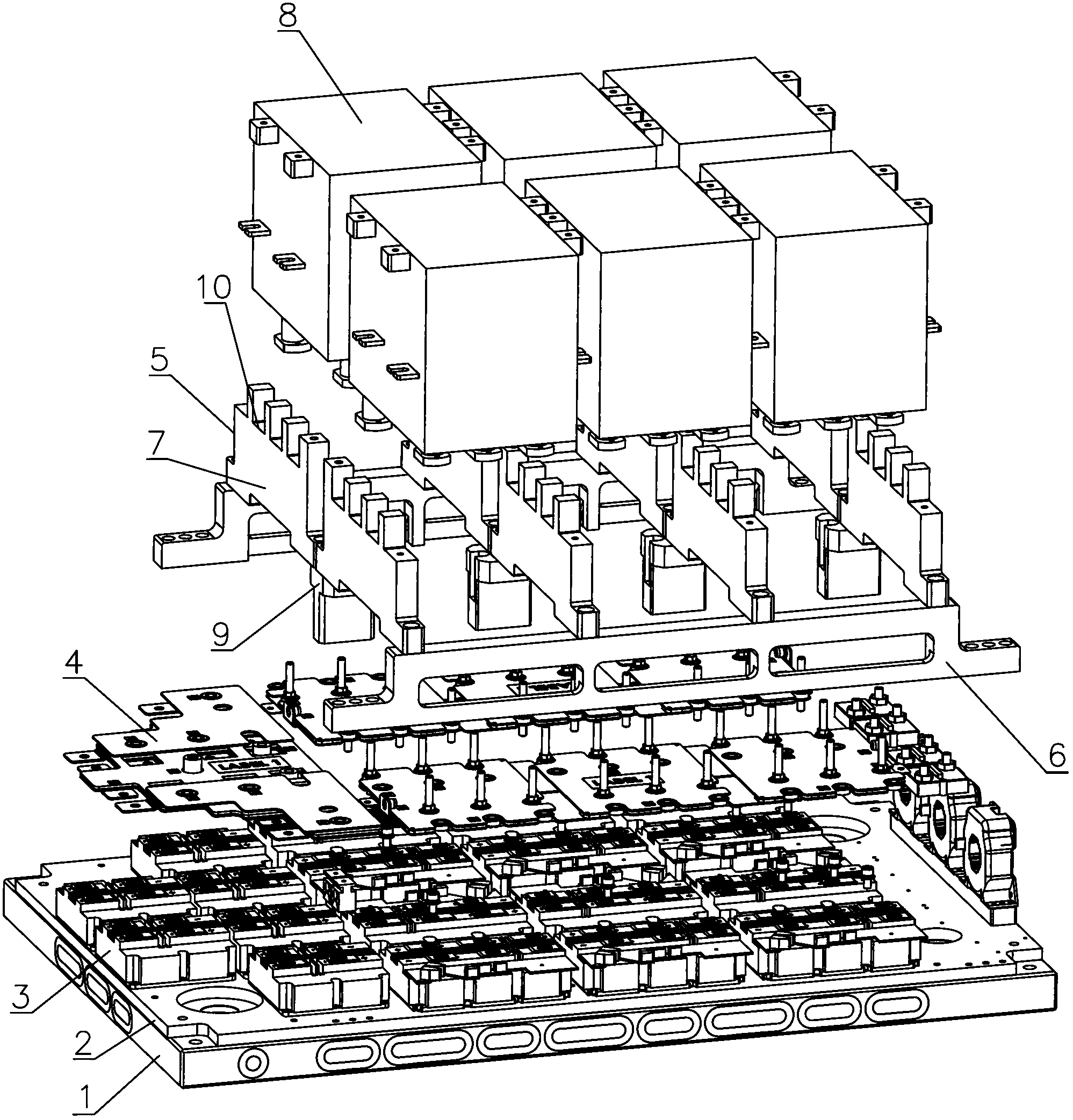 Power and energy storage structure of mine anti-explosion frequency control all-in-one machine