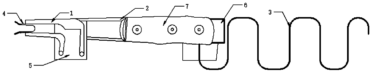 Auxiliary tool for fabric rib bag and sewing method