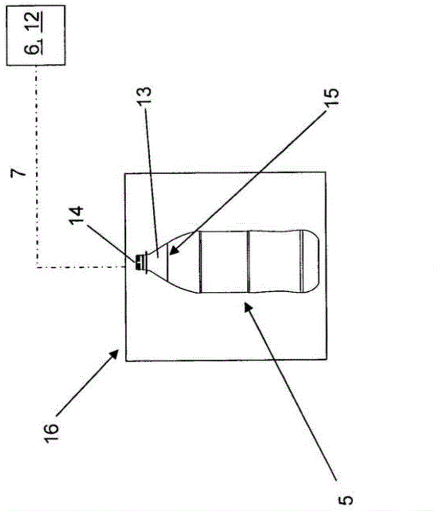 Container volume control unit at upstream of filling level control unit