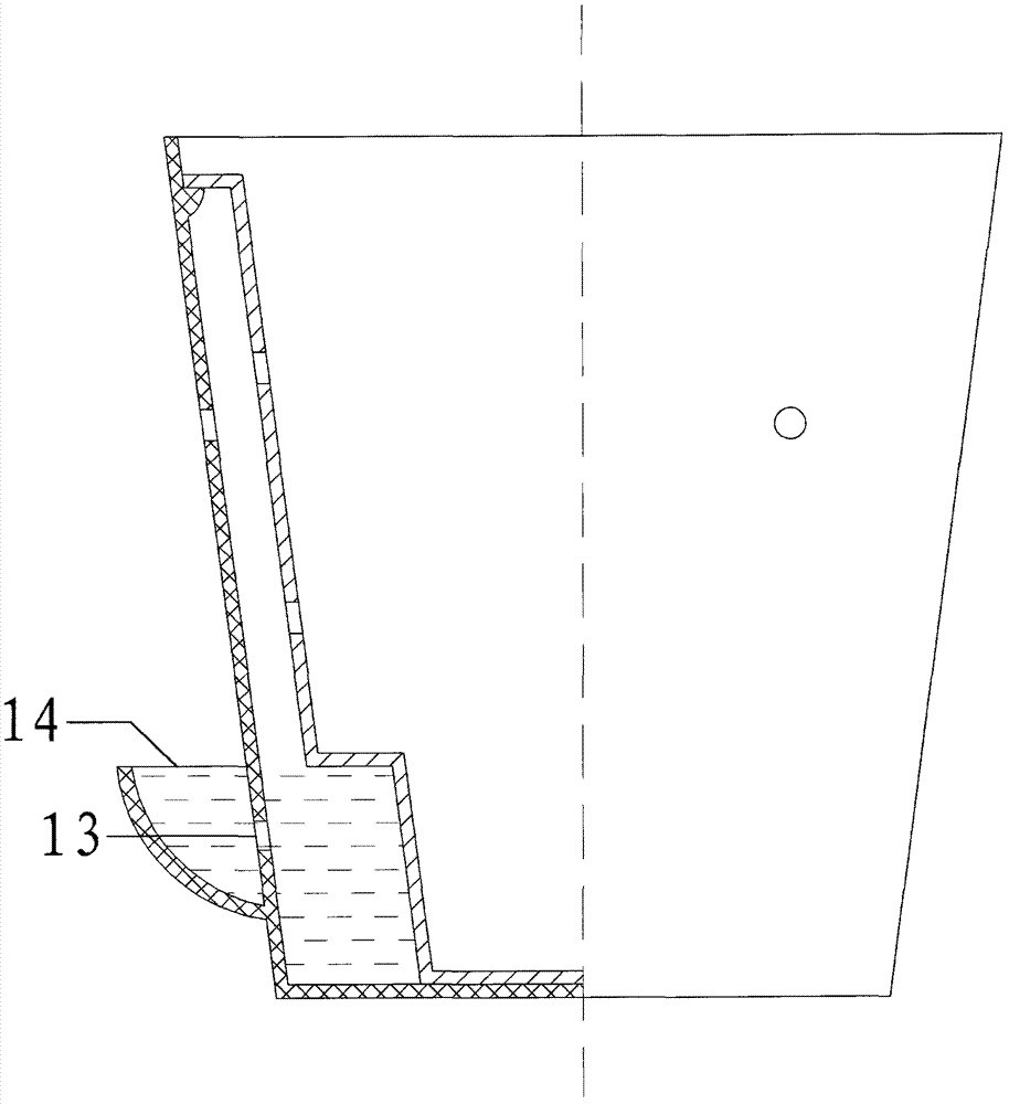 Step self-absorption type double-layer flowerpot