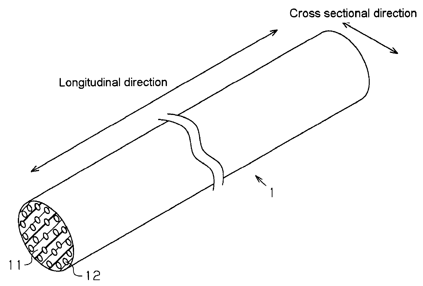 Polarizing fiber, polarizer, polarizing plate, laminated optical film, and image display