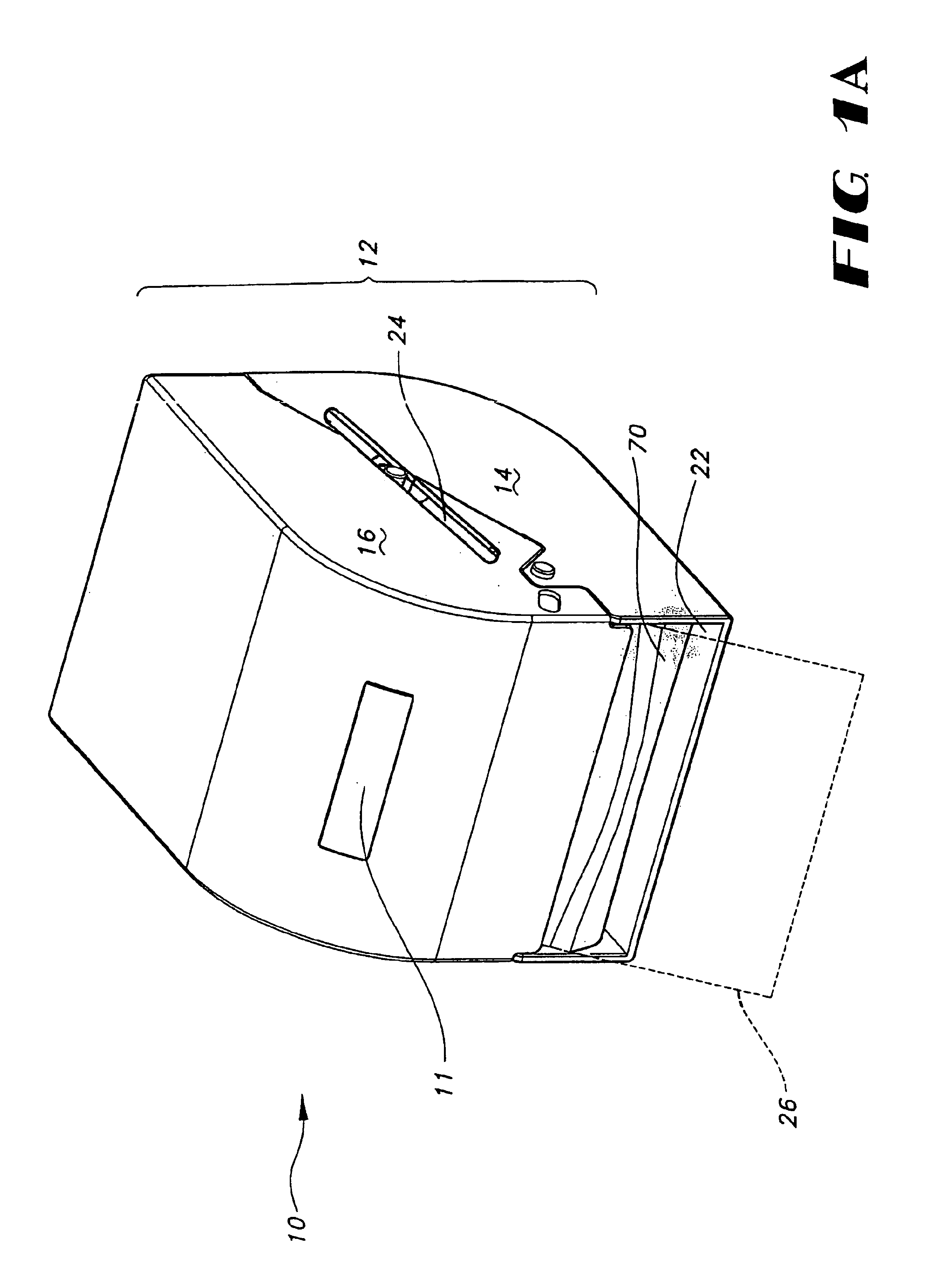 Dispenser for rolled paper