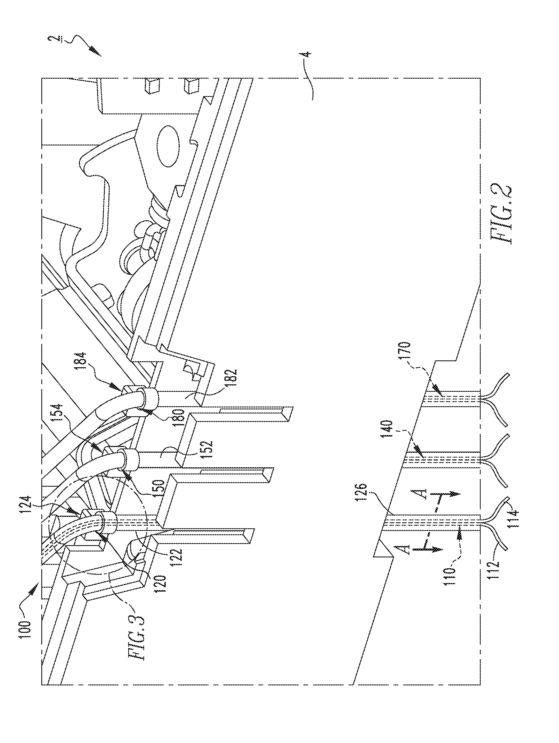 Electrical switching apparatus and retention system therefor