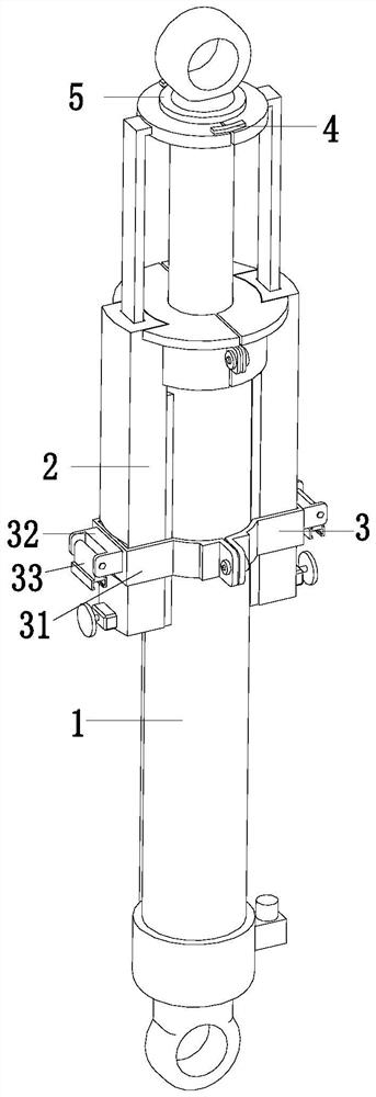 Overturning hydraulic oil cylinder for automobile cab