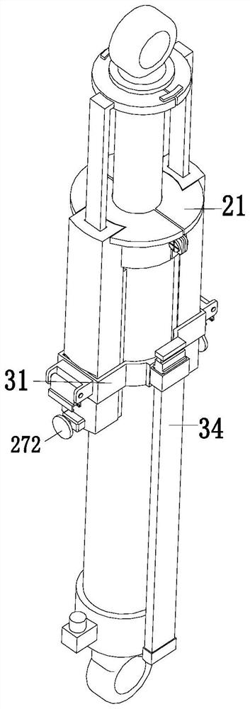 Overturning hydraulic oil cylinder for automobile cab