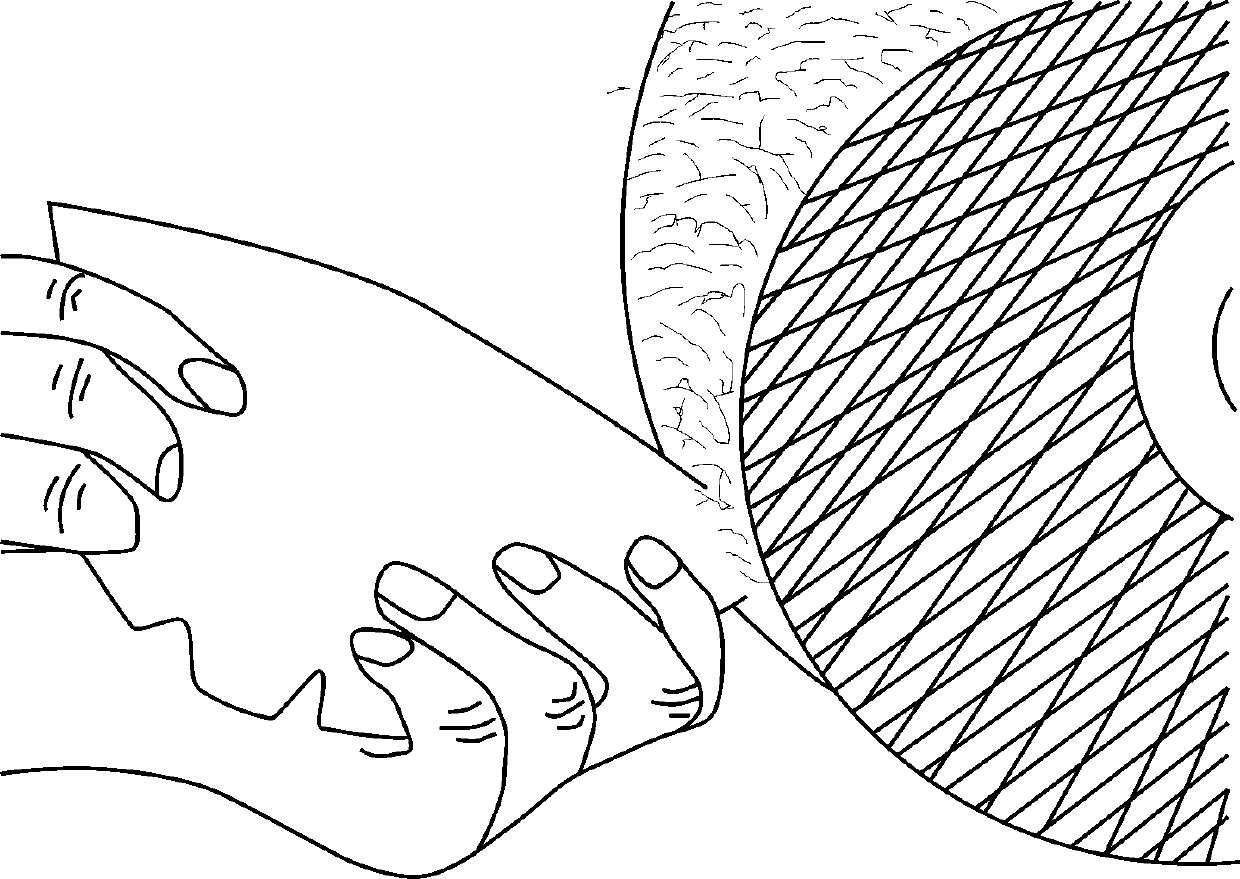 Novel shoemaking part exposed burr processing technology