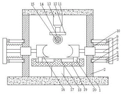 Plastic pipe cutting machine with fixing function