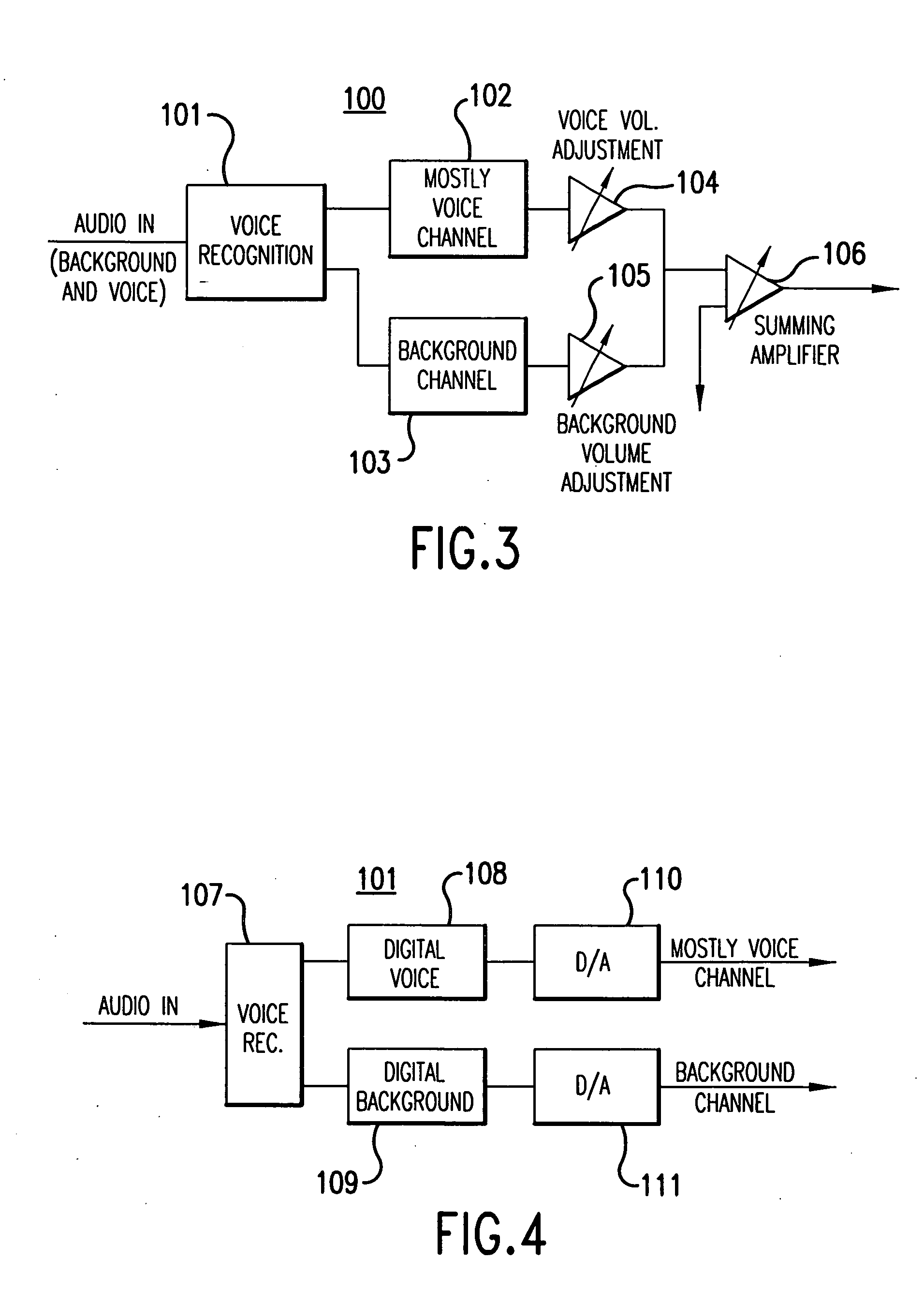 Use of voice-to-remaining audio (VRA) in consumer applications