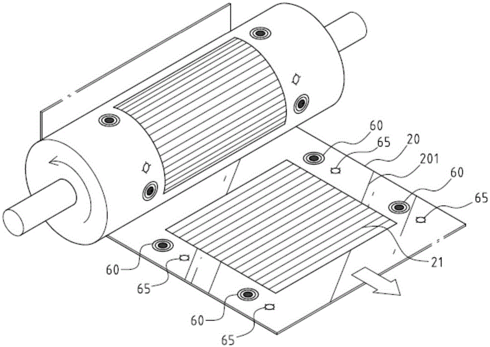 Forming mechanism of single-sheet double-sided coated optical film