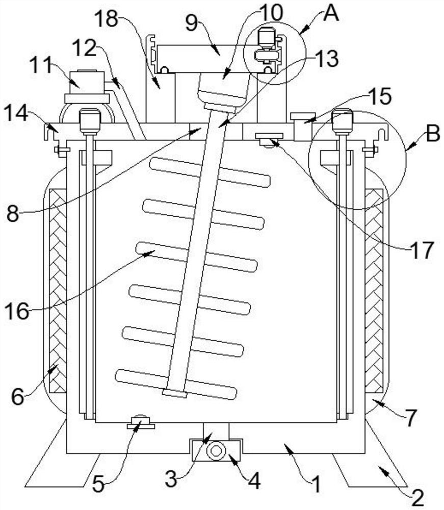 Automatic interior material stirring equipment for automobile manufacturing and using method thereof