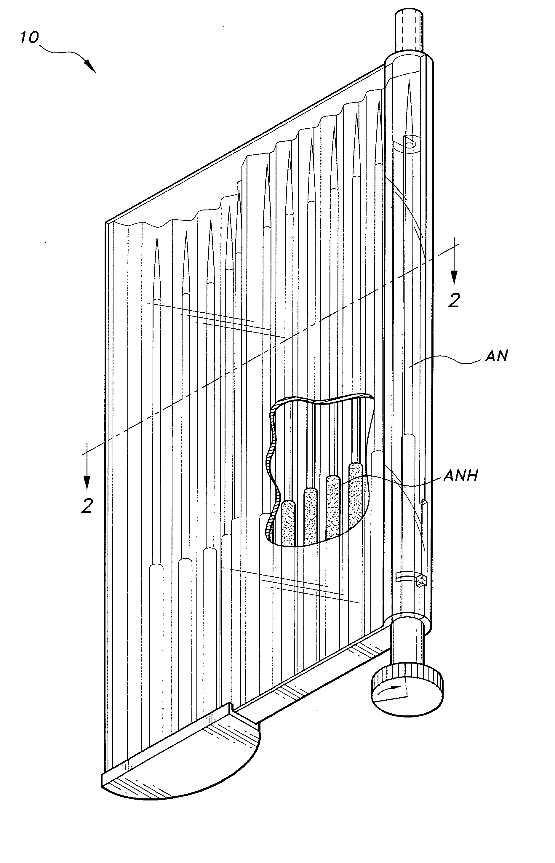 Acupuncture needle container and dispenser