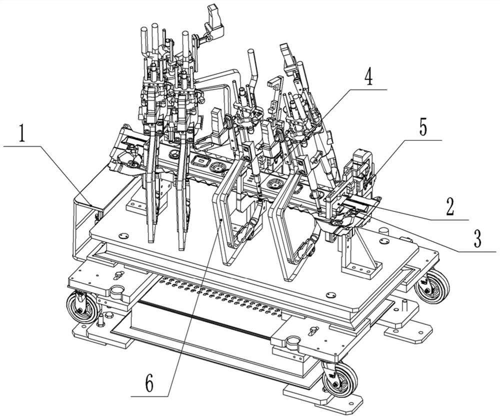 Processing technology and device for front roof panel assembly