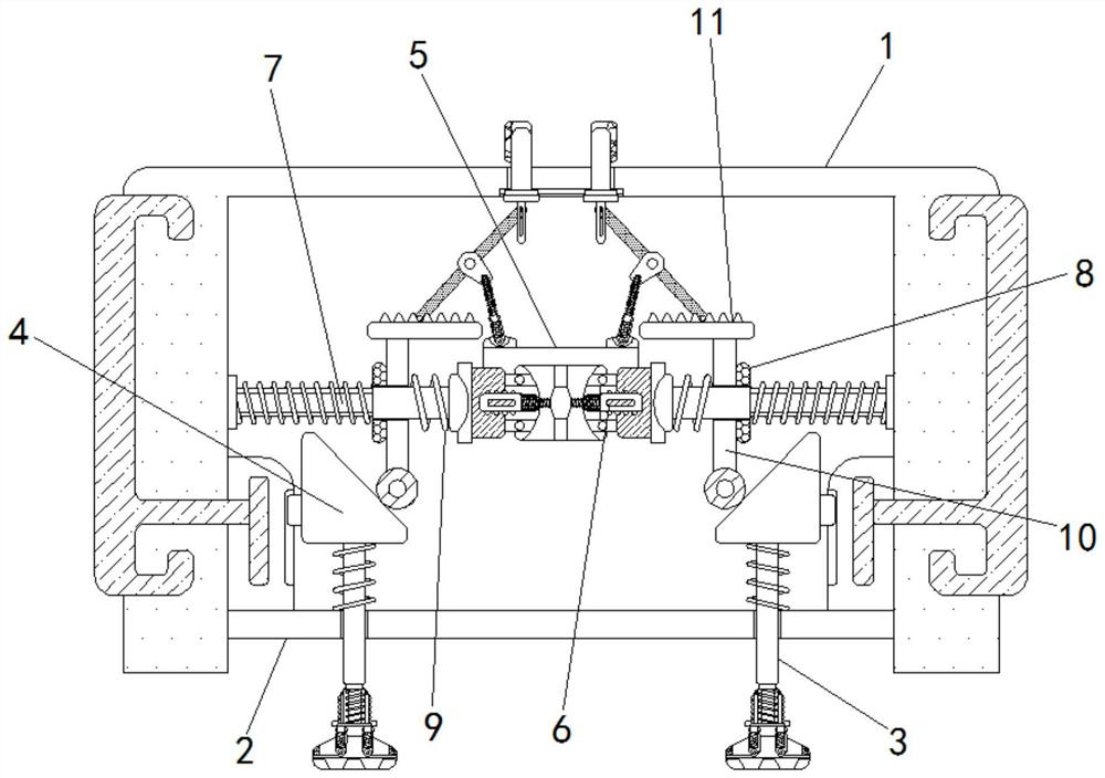 Big arm vibration measuring device for crane