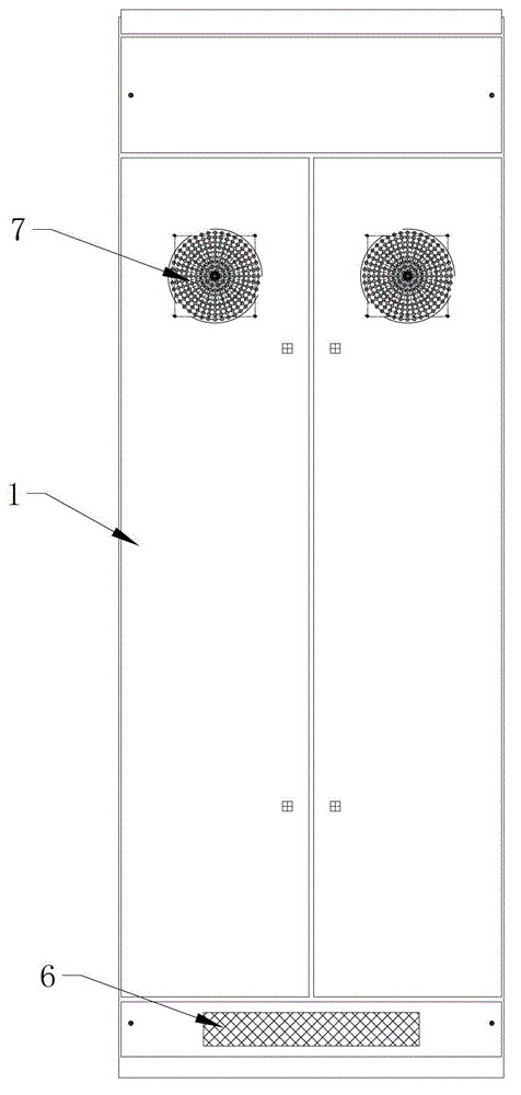 Reactive capacitance compensation cabinet