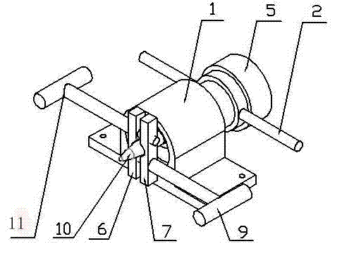 Bullet puller of large-caliber machine gun bullet