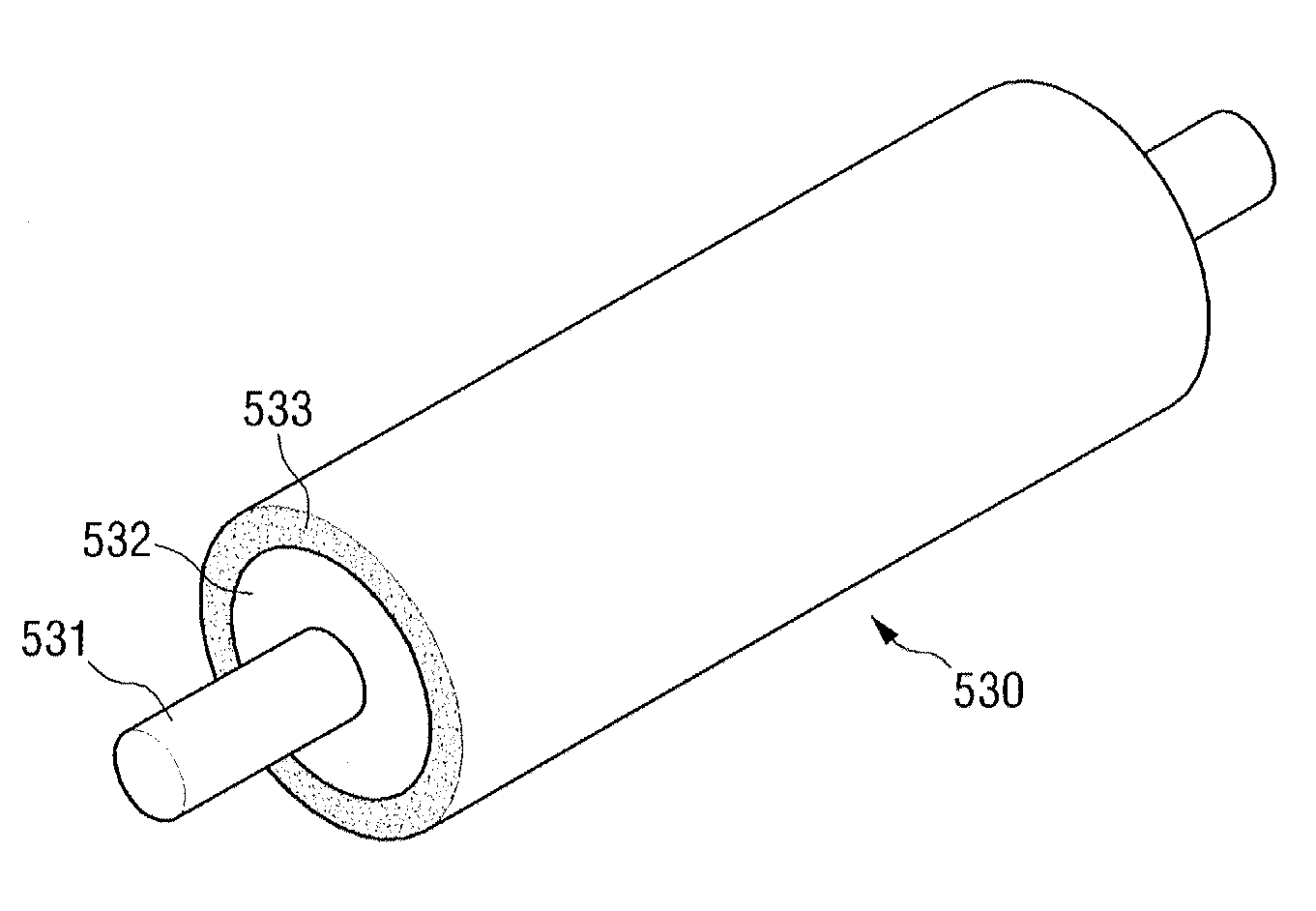 Developing roller for electrophotographic image forming apparatus, and manufacturing method of the same