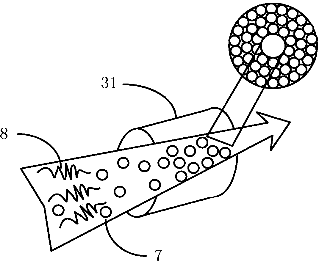 Method for preparing photonic crystal fiber for light-catalyzed reaction