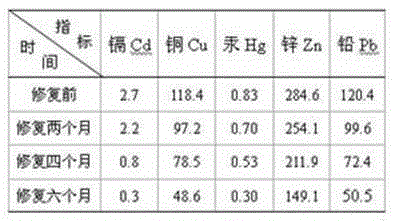 Method for repairing heavy metal contaminated soil through biochemical resources