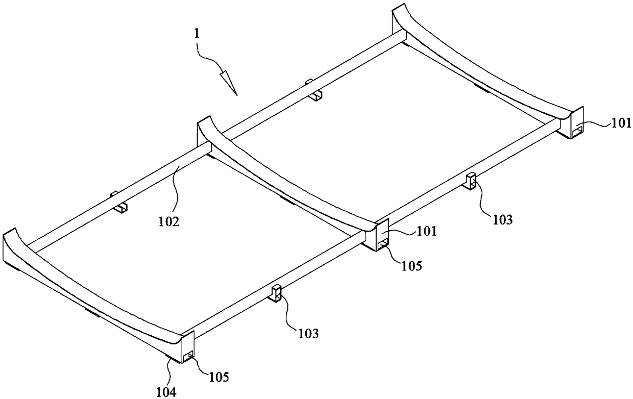 Supporting structure suitable for building unit and building containing same