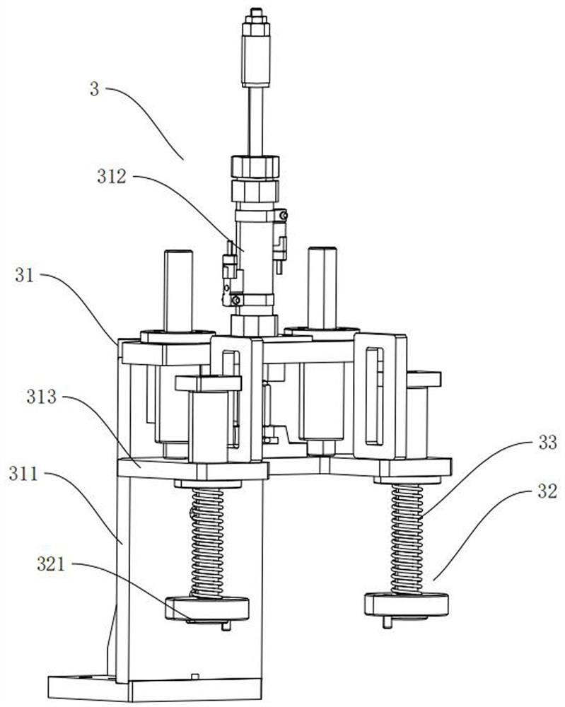 Locking method and locking device for pressing type bottle cap