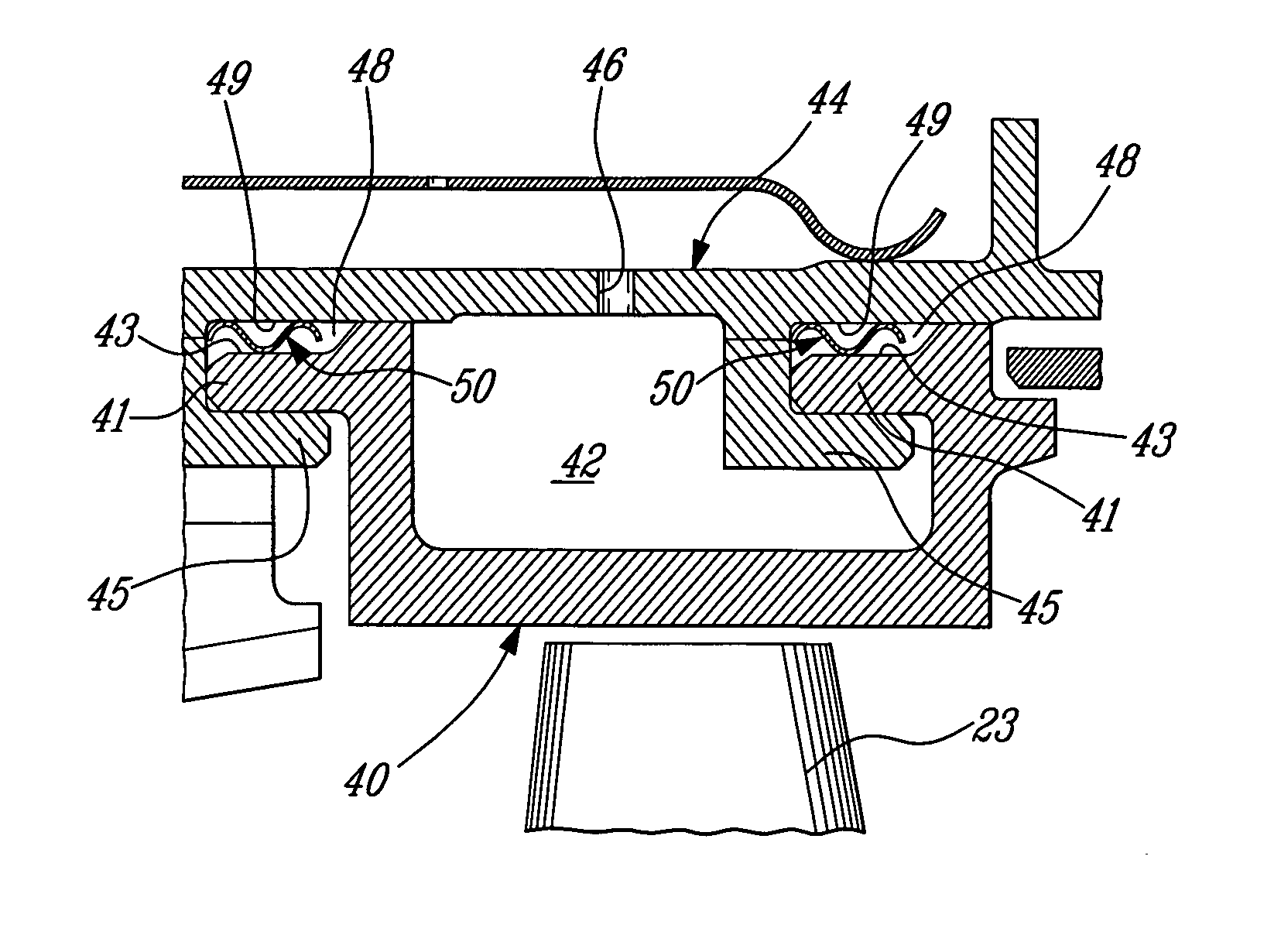 Turbine shroud segment seal