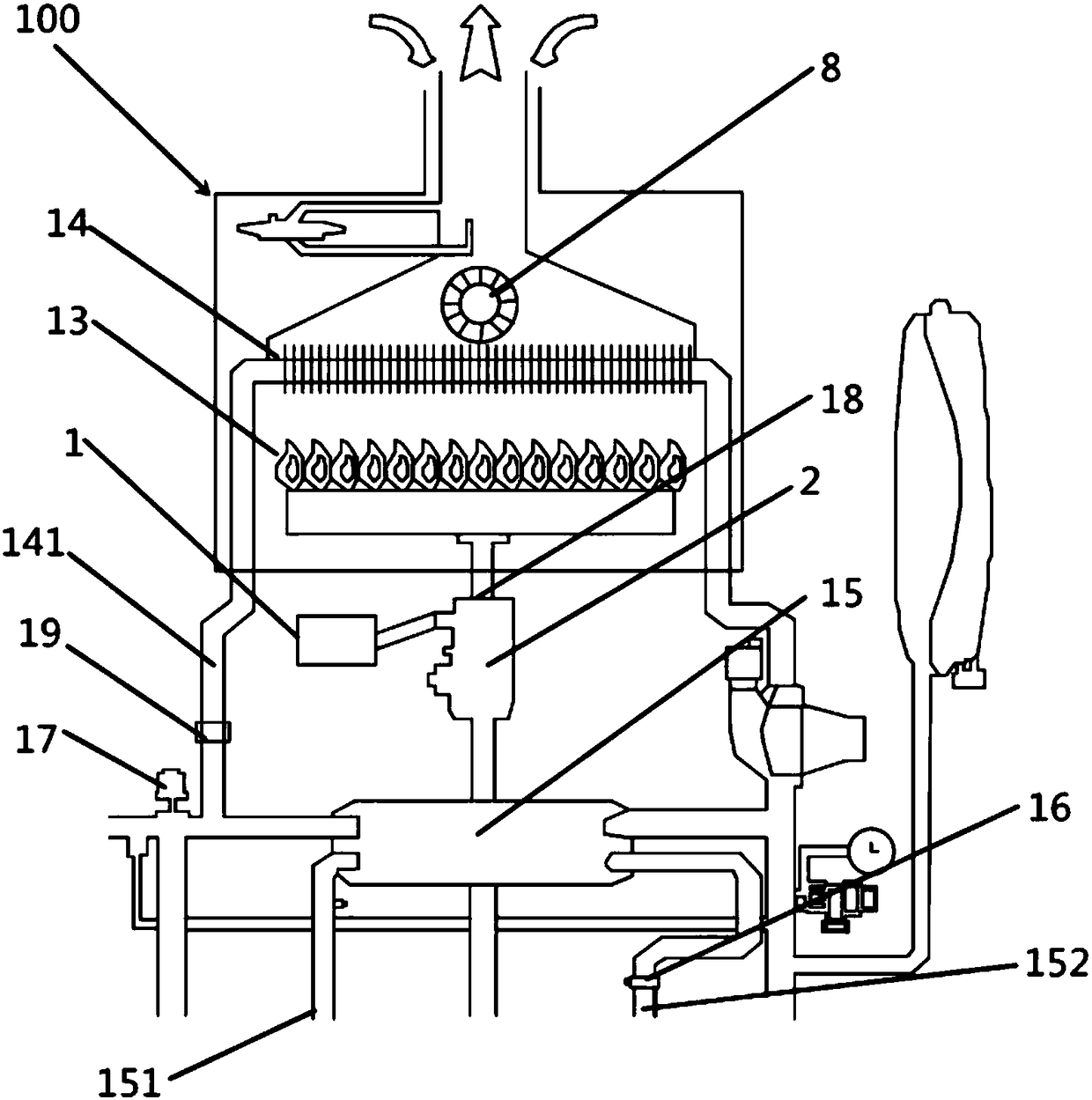 Method and system for adjusting secondary pressure of fuel gas