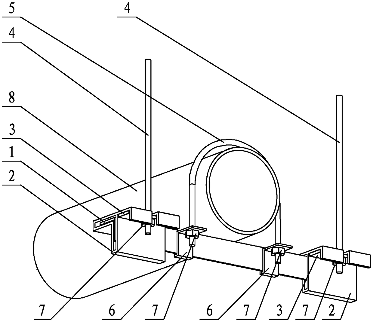 Assembled hanging bracket and assembling technology thereof