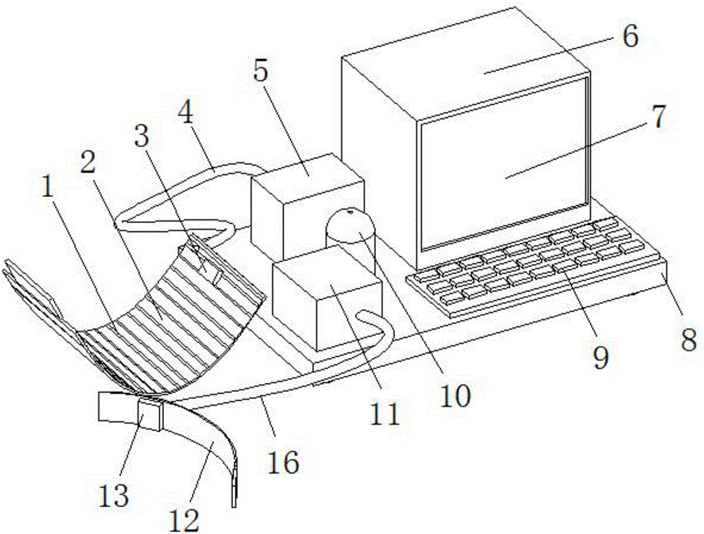 Special electrocardiograph monitoring apparatus for pediatric nursing