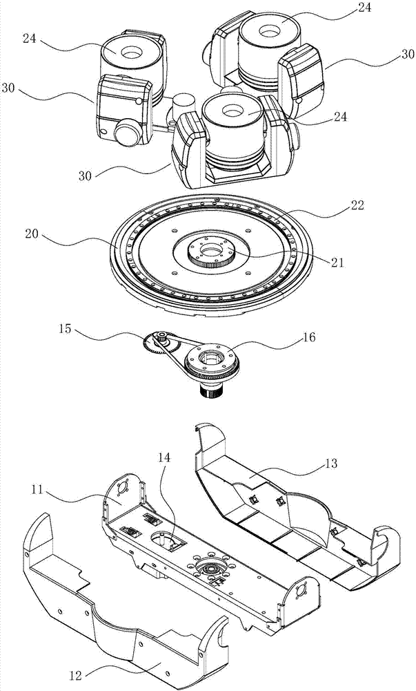 Rotary lamp and rotary stage lamp