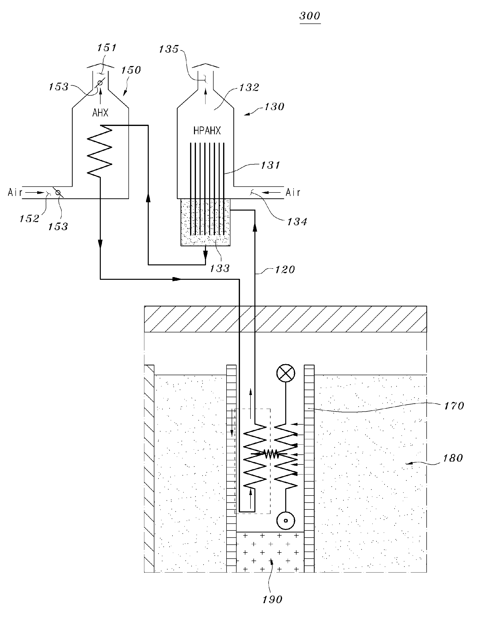 Decay heat removal system comprising heat pipe heat exchanger