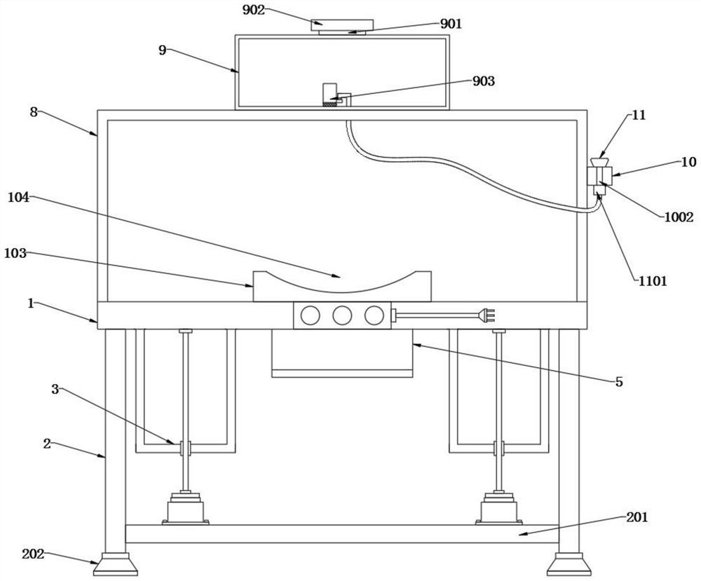 Gynecological treatment device for scraping pubic hair of pubic louse patient