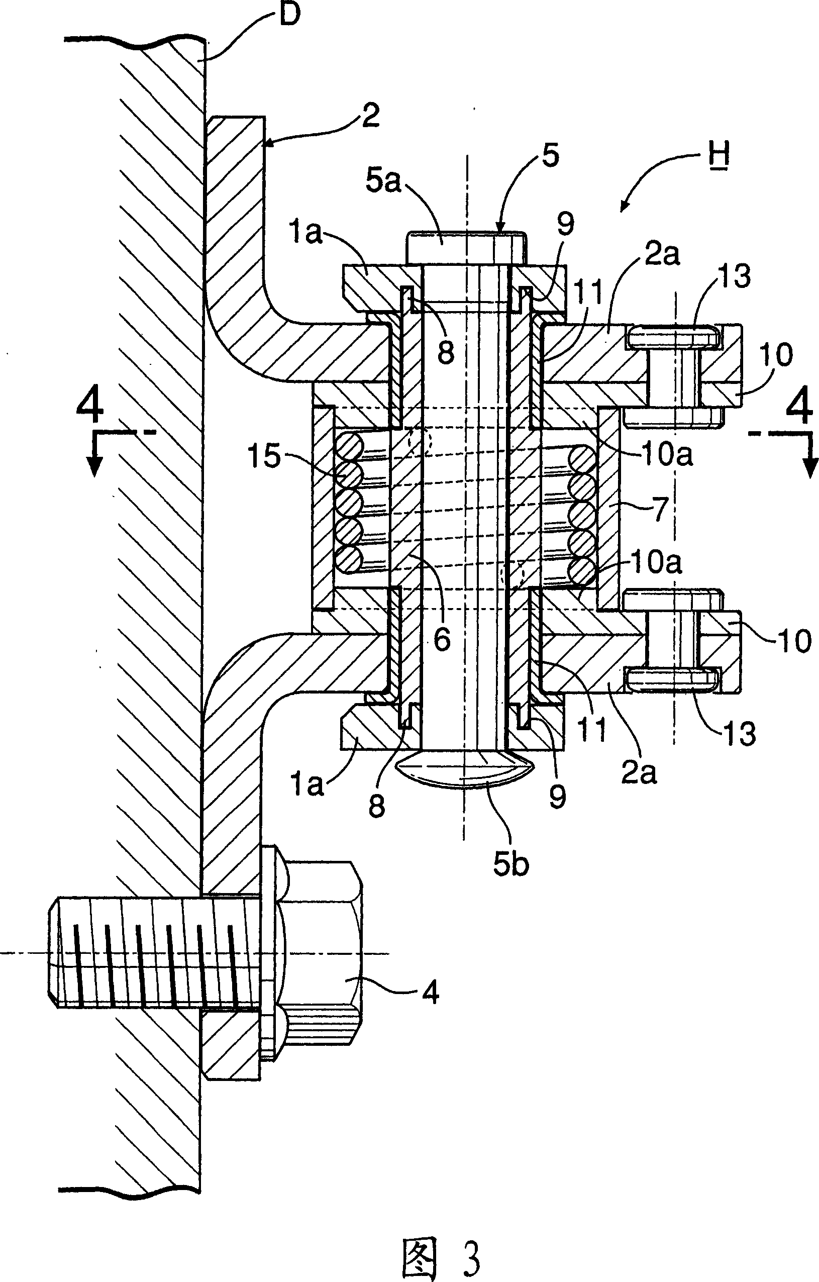 Automobile door hinge device