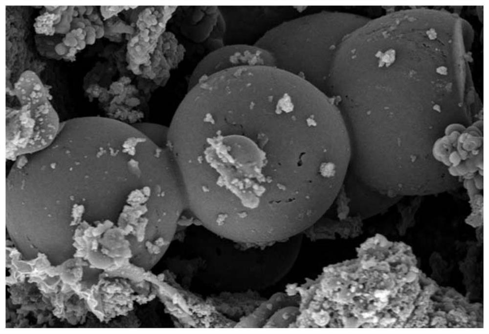 Preparation method and application of iron-modified carbon microsphere/carbon nanosheet composite porous carbon based on hydrothermal carbonization of moso bamboos