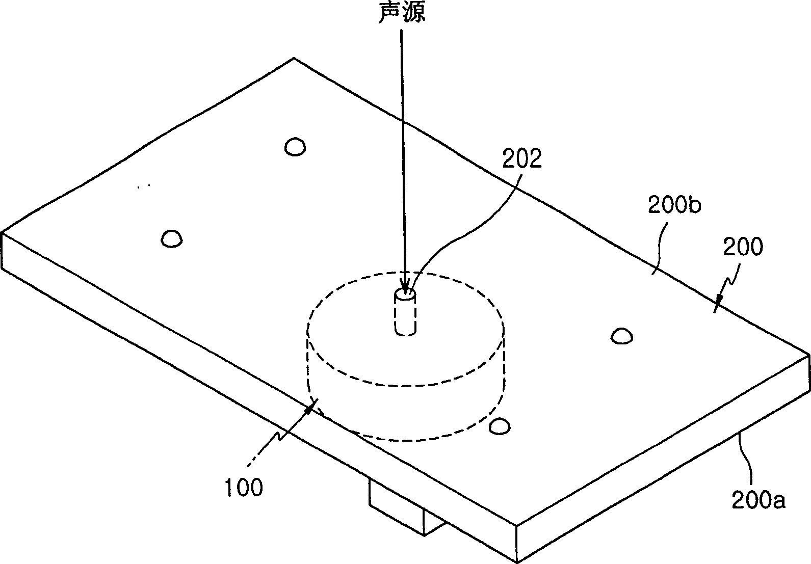 Method of mounting condenser microphone on main PCB and condenser microphone adapted for the same