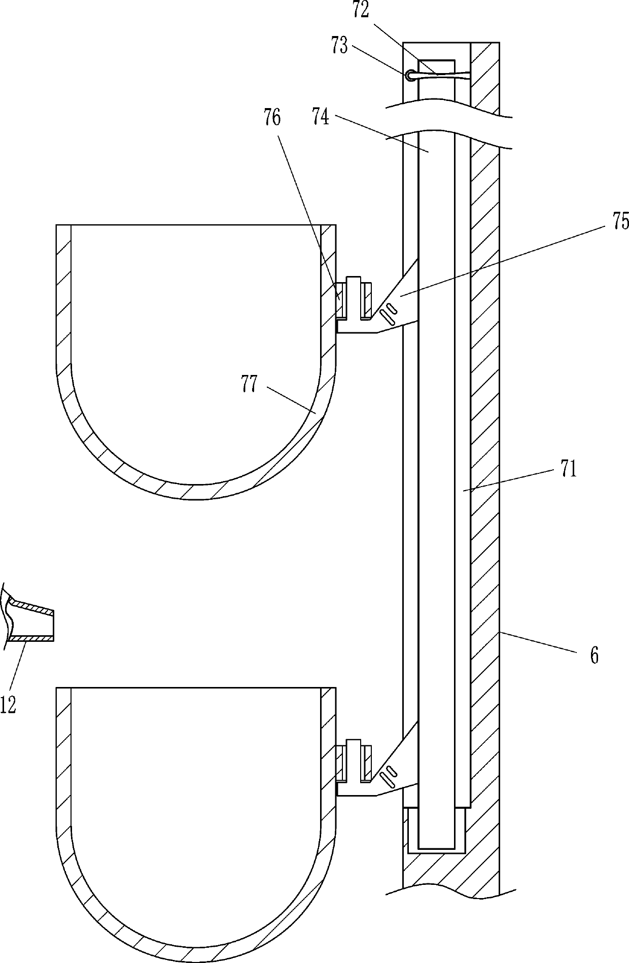 Floating type automatic descending sampling device for water body detection