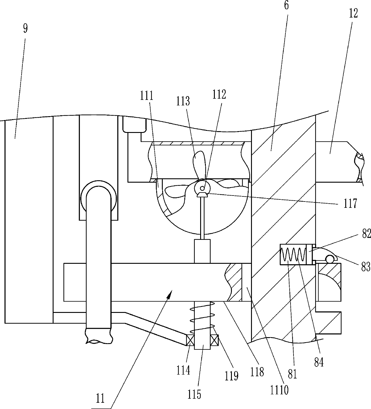 Floating type automatic descending sampling device for water body detection