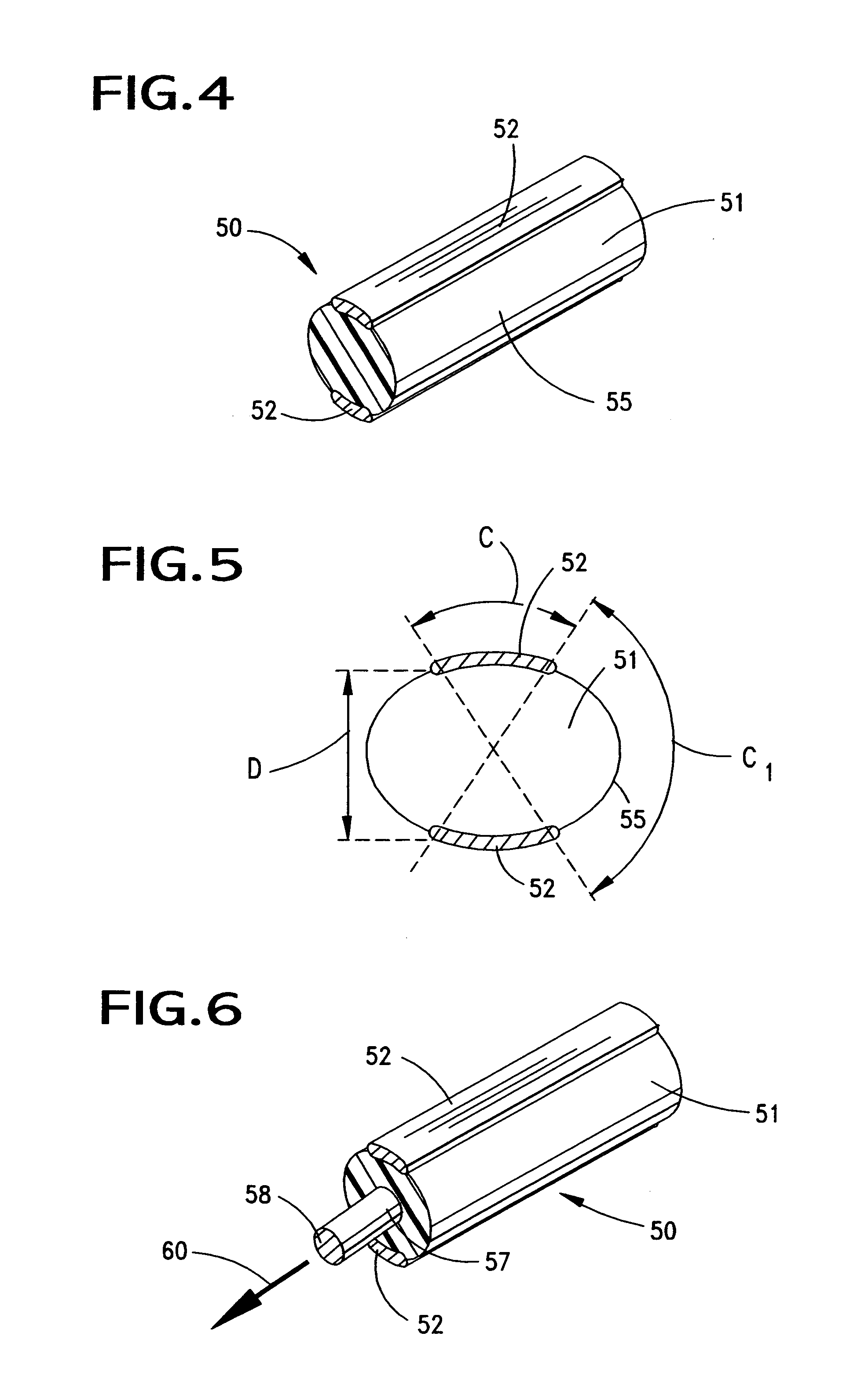 Transmission line having a transforming impedance