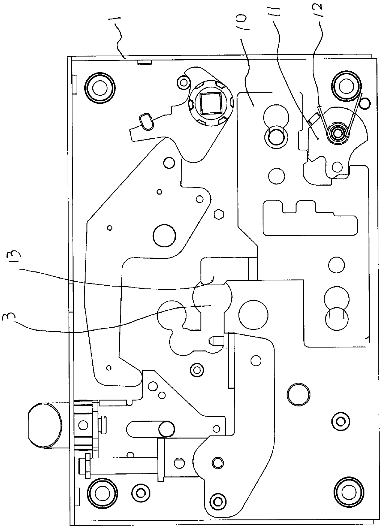 Gear lock mechanism with anti-theft device