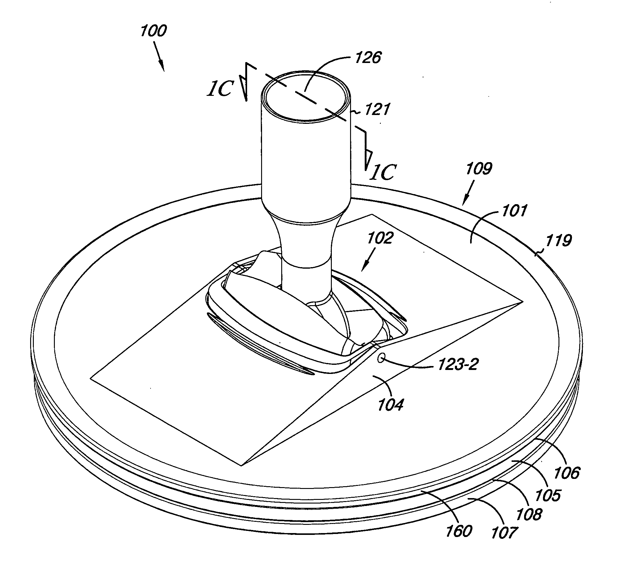 Tool for working on a surface