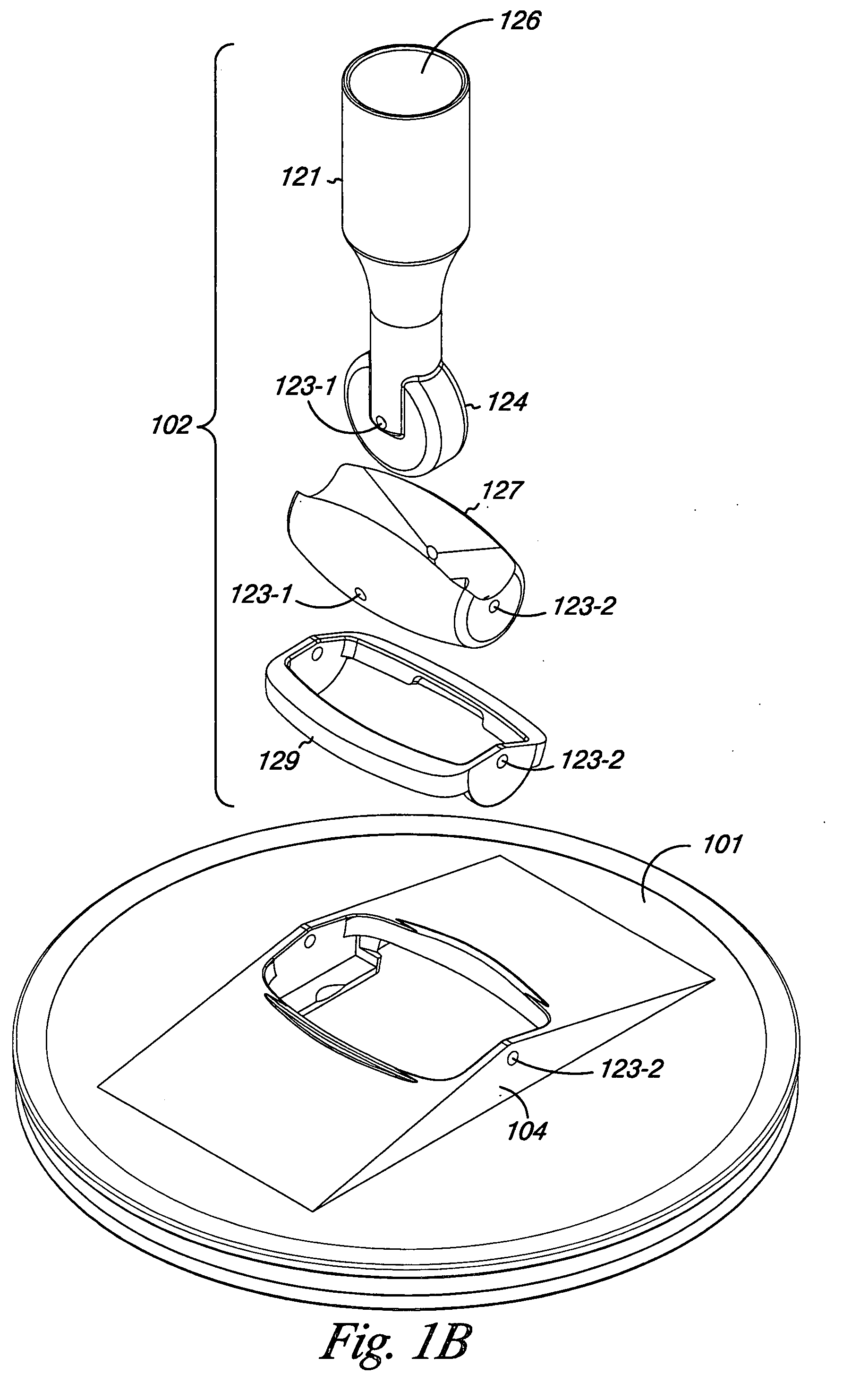 Tool for working on a surface