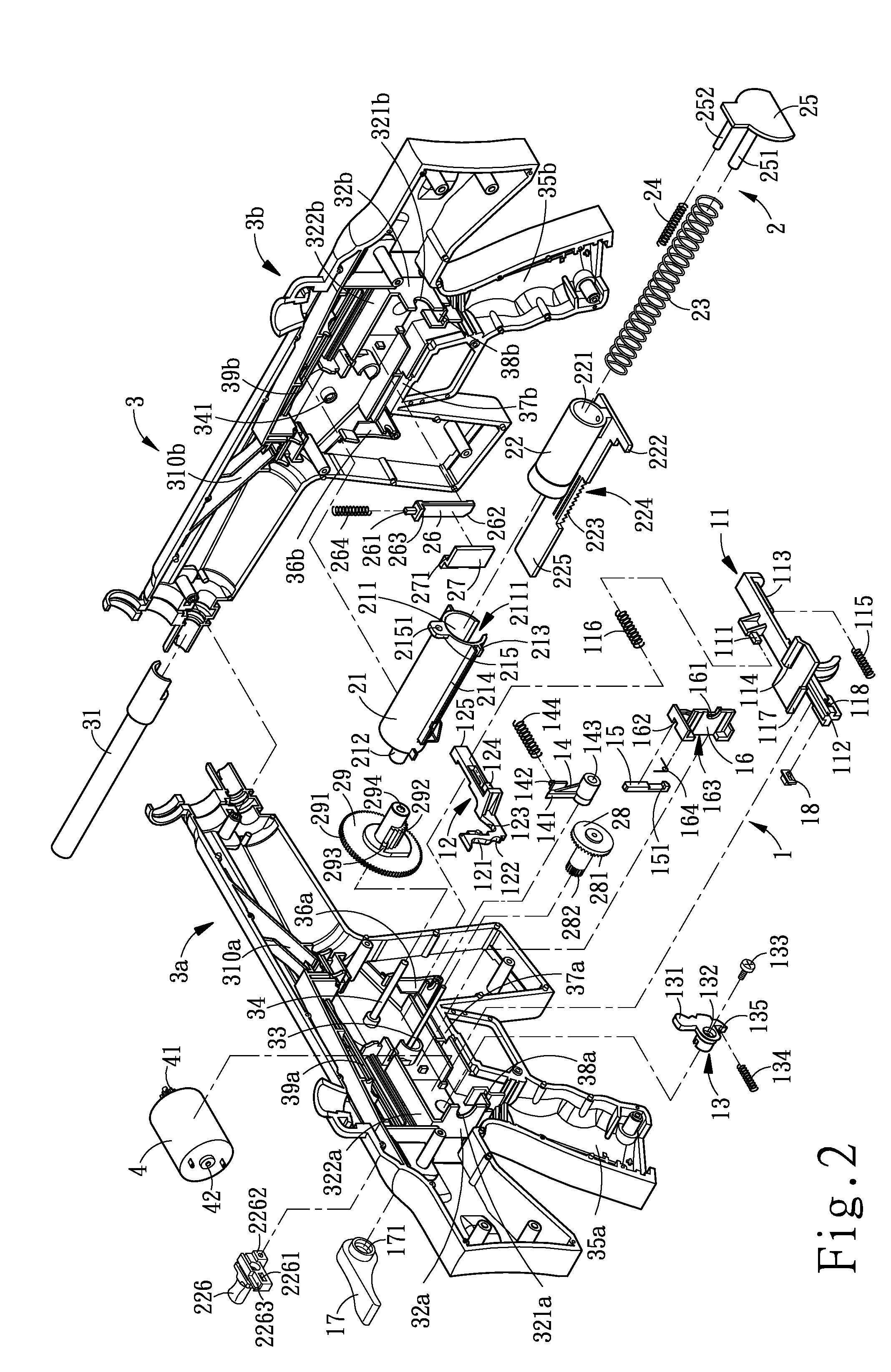 Duplex control structure of toy gun