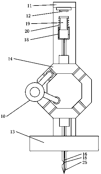 Special three-hole and double-thread punching and threading all-in-one machine for archives room